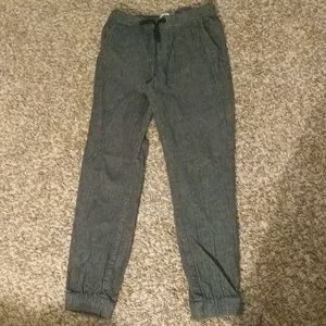 Boys Old Navy Linen Herringbone Joggers